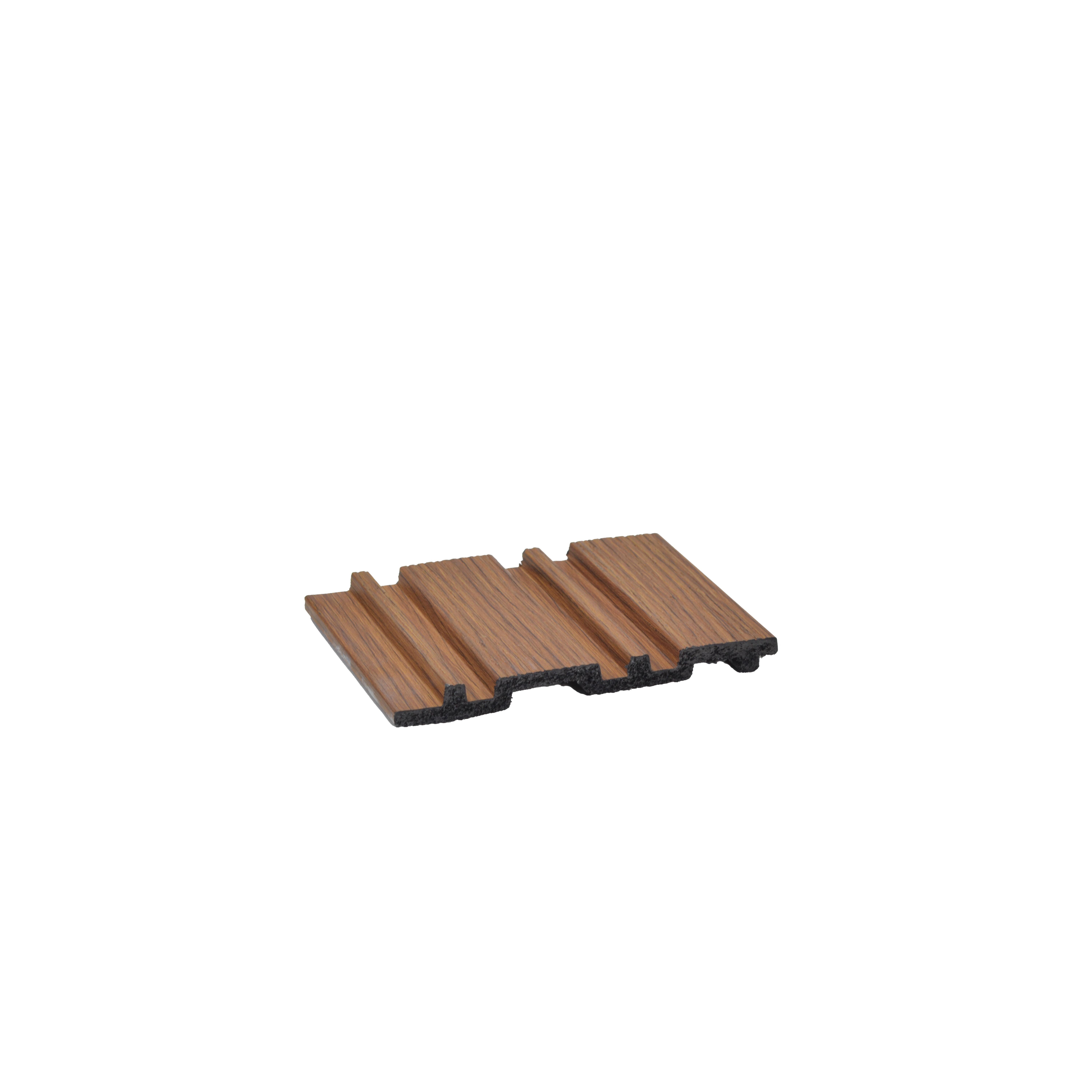 Multi Colour Wooden Louver PN 03376 9.5 ft x 4.8 inch Charcoal Panel - 11 mm | Suitable for Feature Wall, TV Unit & Living Room | Width is Subjected to 5% Variation