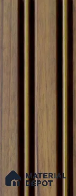 Multi Colour Wooden Louver PN 00675 9.5 ft x 4.8 inch Charcoal Panel - 11 mm | Suitable for Feature Wall, TV Unit & Living Room | Width is Subjected to 5% Variation