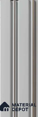 White Plain Colour Louver PN 00677 9.5 ft x 4.8 inch Charcoal Panel - 11 mm | Suitable for Feature Wall, TV Unit & Living Room | Width is Subjected to 5% Variation
