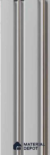 White Plain Colour Louver PN 00677 9.5 ft x 4.8 inch Charcoal Panel - 11 mm | Suitable for Feature Wall, TV Unit & Living Room | Width is Subjected to 5% Variation