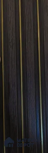 Brown Wooden Louver PN 03777 9.5 ft x 4.9 inch Charcoal Panel - 11 mm | Suitable for Feature Wall, TV Unit & Living Room | Width is Subjected to 5% Variation