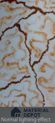 Multi Colour Marble Look Alabaster Sheet/Panel 8 ft x 4 ft - 6 mm | PN 03077 | Suitable for Pooja Room, Feature Wall, Foyer, Ceiling & Reception | Width is Subjected to 5% Variation