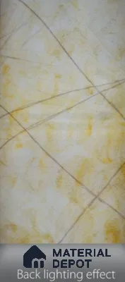 Multi Colour Marble Look Alabaster Sheet/Panel 8 ft x 4 ft - 6 mm | PN 03091 | Suitable for Pooja Room, Feature Wall, Foyer, Ceiling & Reception | Width is Subjected to 5% Variation