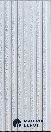 Grey Stone Look Charcoal Louver/Panel 9.5 ft x 5 inch - 12 mm | Ideal for Feature Wall, Living Room, Bedroom, Home, TV Unit | PN 07597