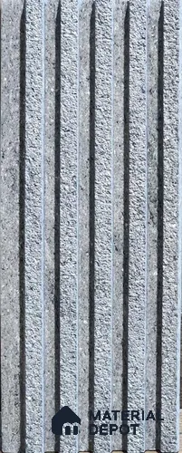 Grey Stone Look Charcoal Louver/Panel 9.5 ft x 5 inch - 12 mm | Ideal for Feature Wall, Living Room, Bedroom, Home, TV Unit | PN 07609