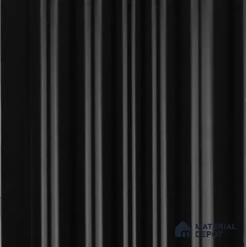 Black Plain Colour Louver PN 03535 9.5 ft x 4.7 inch Charcoal Panel - 12 mm | Suitable for Feature Wall, TV Unit & Living Room | Width is Subjected to 5% Variation