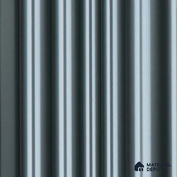 Grey Plain Colour Louver PN 03536 9.5 ft x 4.7 inch Charcoal Panel - 12 mm | Suitable for Feature Wall, TV Unit & Living Room | Width is Subjected to 5% Variation