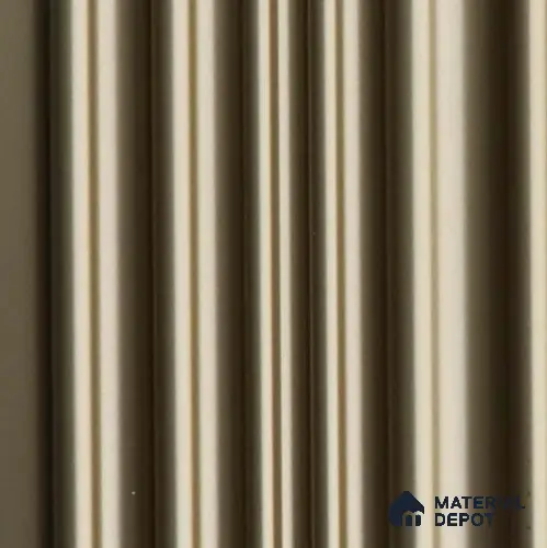 Gold Plain Colour Louver PN 03539 9.5 ft x 4.7 inch Charcoal Panel - 12 mm | Suitable for Feature Wall, TV Unit & Living Room | Width is Subjected to 5% Variation
