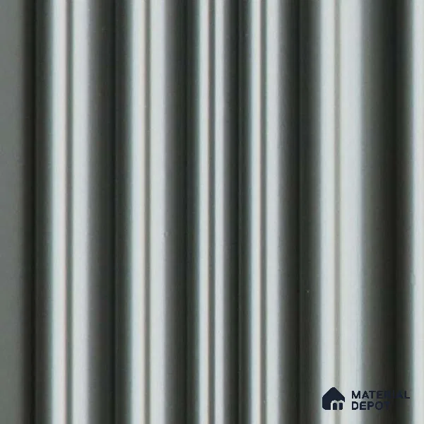 Grey Plain Colour Louver PN 03541 9.5 ft x 4.7 inch Charcoal Panel - 12 mm | Suitable for Feature Wall, TV Unit & Living Room | Width is Subjected to 5% Variation