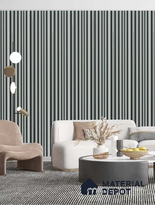 Grey Plain Colour Louver PN 03541 9.5 ft x 4.7 inch Charcoal Panel - 12 mm | Suitable for Feature Wall, TV Unit & Living Room | Width is Subjected to 5% Variation