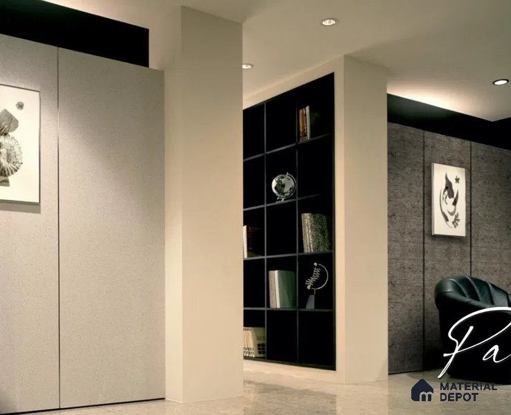LM 12487 Glazze Series 8 ft x 4 ft Metalic Glossy Finish Acrylic Laminate - 1.5 mm