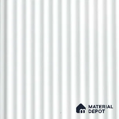 White Plain Colour Louver PN 03547 9.5 ft x 4.4 inch Charcoal Panel - 8 mm | Suitable for Feature Wall, TV Unit & Living Room | Width is Subjected to 5% Variation