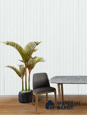 White Plain Colour Louver PN 03547 9.5 ft x 4.4 inch Charcoal Panel - 8 mm | Suitable for Feature Wall, TV Unit & Living Room | Width is Subjected to 5% Variation