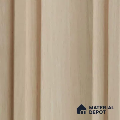 Cream Wooden Louver PN 03556 9.5 ft x 4.7 inch Charcoal Panel - 12 mm | Suitable for Feature Wall, TV Unit & Living Room | Width is Subjected to 5% Variation