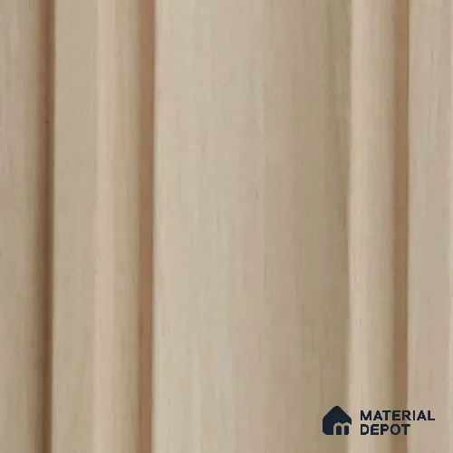 Cream Wooden Louver PN 03556 9.5 ft x 4.7 inch Charcoal Panel - 12 mm | Suitable for Feature Wall, TV Unit & Living Room | Width is Subjected to 5% Variation