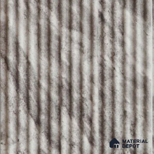 Grey Marble Louver PN 03566 9.5 ft x 4.4 inch Charcoal Panel - 8 mm | Suitable for Feature Wall, TV Unit & Living Room | Width is Subjected to 5% Variation
