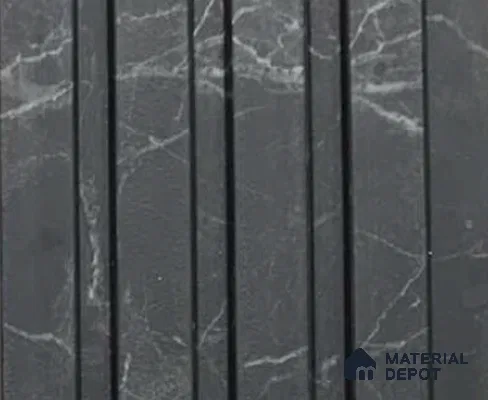 Marble Louver PN 05653 8 ft x 4.8 inch Charcoal Panel - 11 mm | Suitable for Feature Wall, TV Unit & Living Room | Width is Subjected to 5% Variation