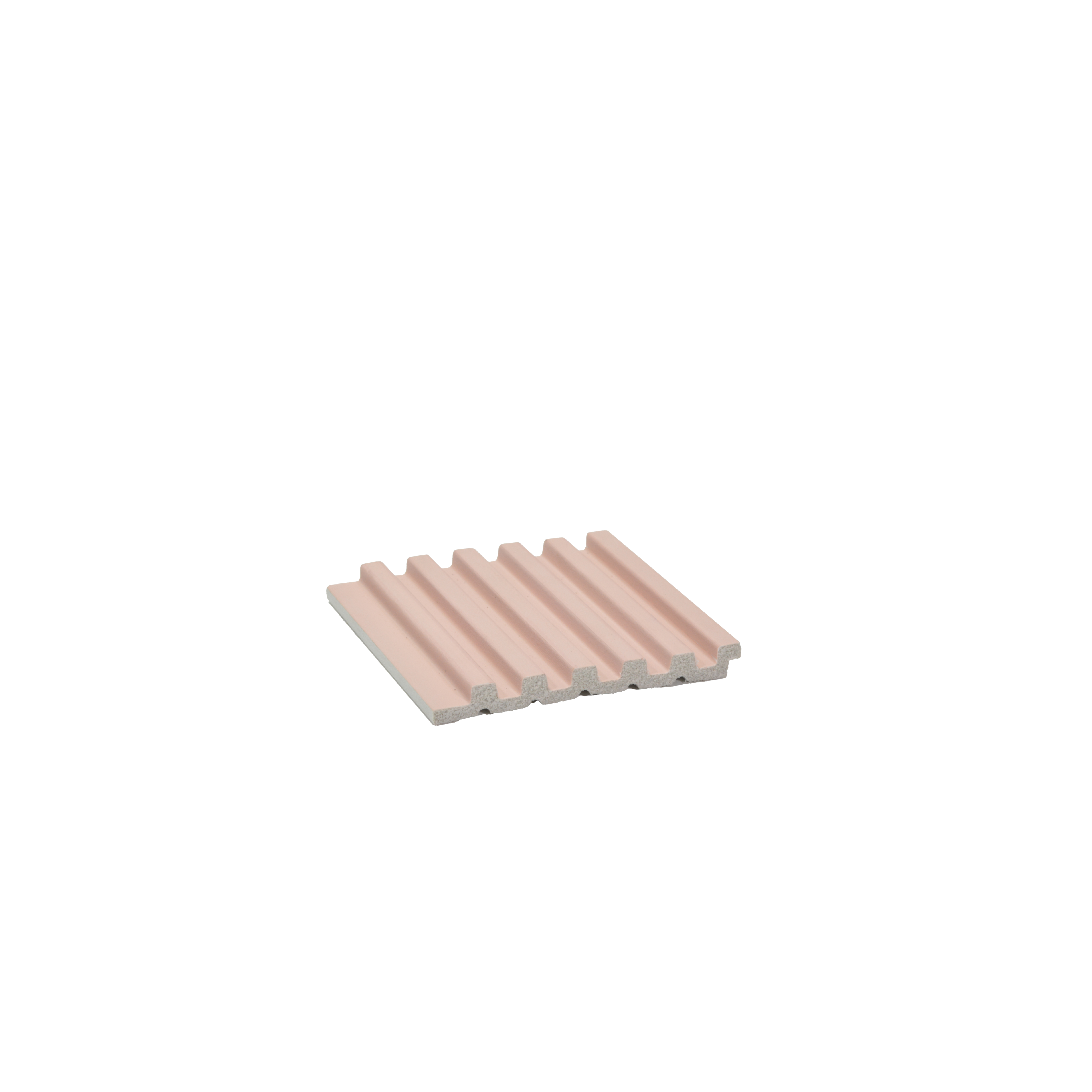 Pink Plain Colour Louver PN 03359 8 ft x 4 inch Charcoal Panel - 11 mm | Suitable for Feature Wall, TV Unit & Living Room | Width is Subjected to 5% Variation