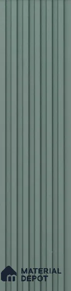 Green Plain Colour Louver PN 00640 8 ft x 4 inch Charcoal Panel - 11 mm | Suitable for Feature Wall, TV Unit & Living Room | Width is Subjected to 5% Variation