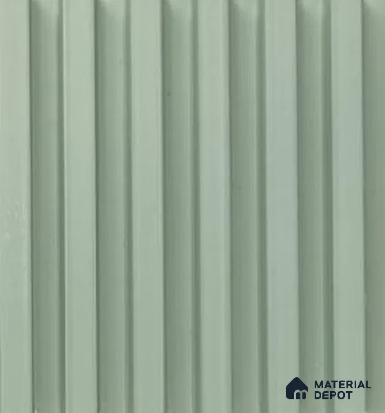 Green Plain Colour Louver PN 00634 8 ft x 4 inch Charcoal Panel - 11 mm | Suitable for Feature Wall, TV Unit & Living Room | Width is Subjected to 5% Variation