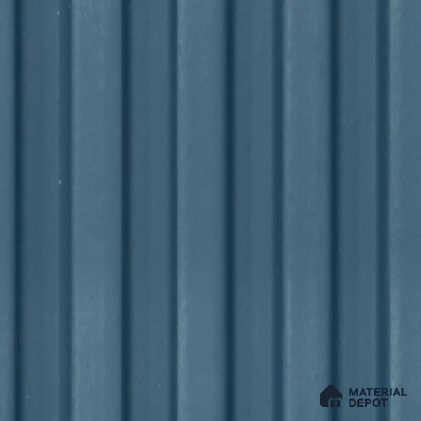 Blue Plain Colour Louver PN 03361 8 ft x 4 inch Charcoal Panel - 11 mm | Suitable for Feature Wall, TV Unit & Living Room | Width is Subjected to 5% Variation