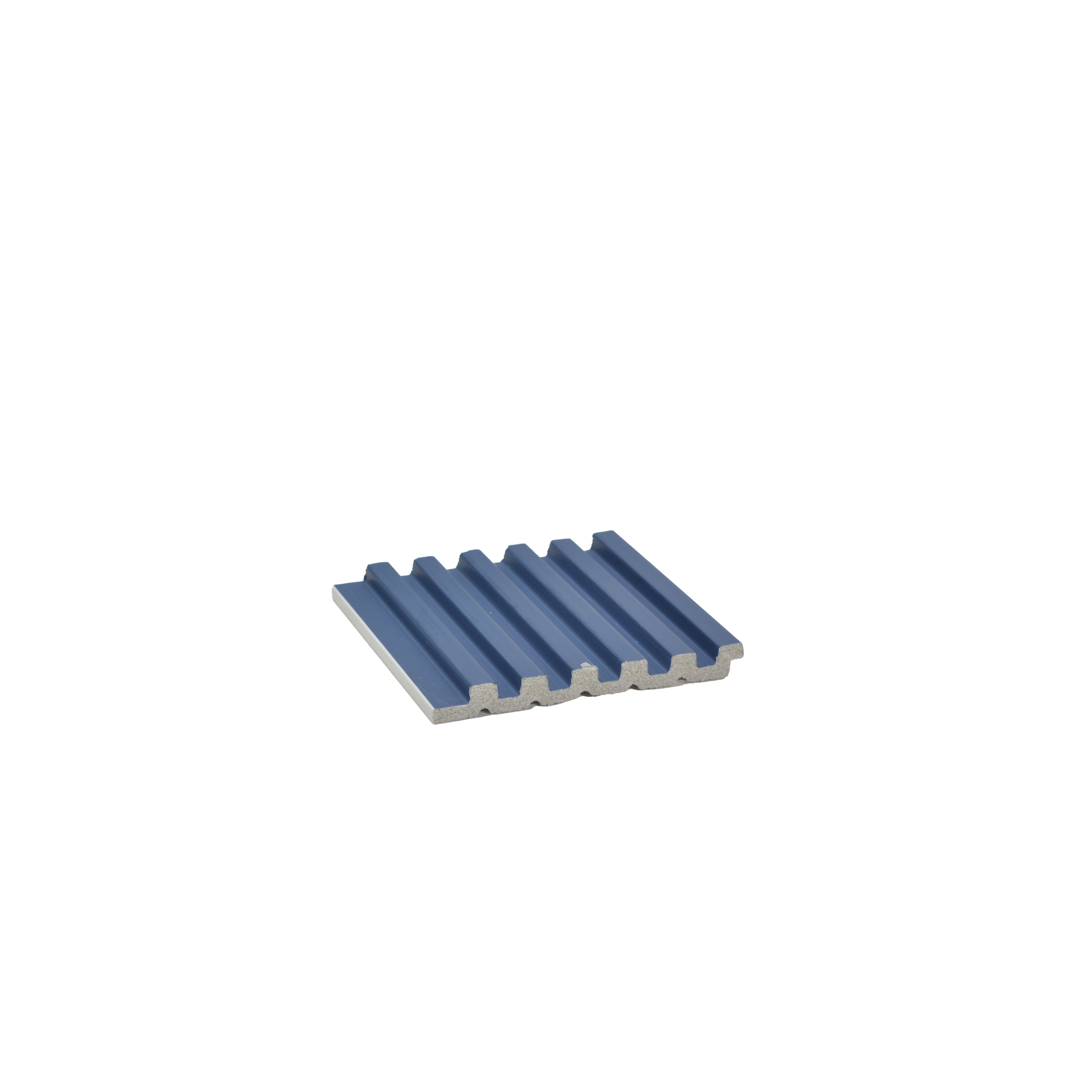 Blue Plain Colour Louver PN 03361 8 ft x 4 inch Charcoal Panel - 11 mm | Suitable for Feature Wall, TV Unit & Living Room | Width is Subjected to 5% Variation