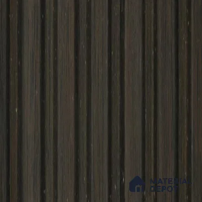 Brown Wooden Louver PN 03423 8 ft x 4.8 inch Charcoal Panel - 11 mm | Suitable for Feature Wall, TV Unit & Living Room | Width is Subjected to 5% Variation