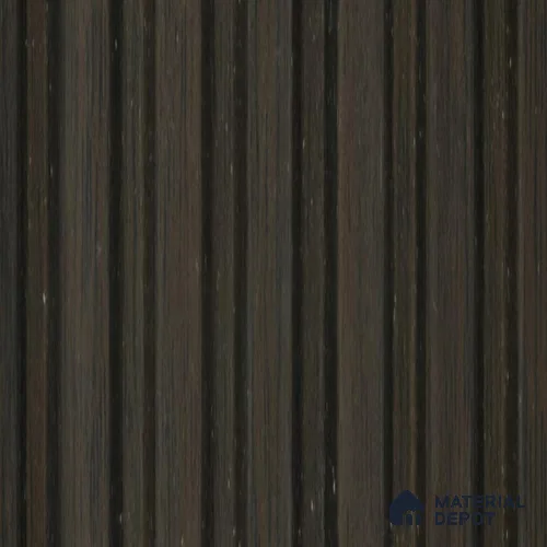 Brown Wooden Louver PN 03423 8 ft x 4.8 inch Charcoal Panel - 11 mm | Suitable for Feature Wall, TV Unit & Living Room | Width is Subjected to 5% Variation