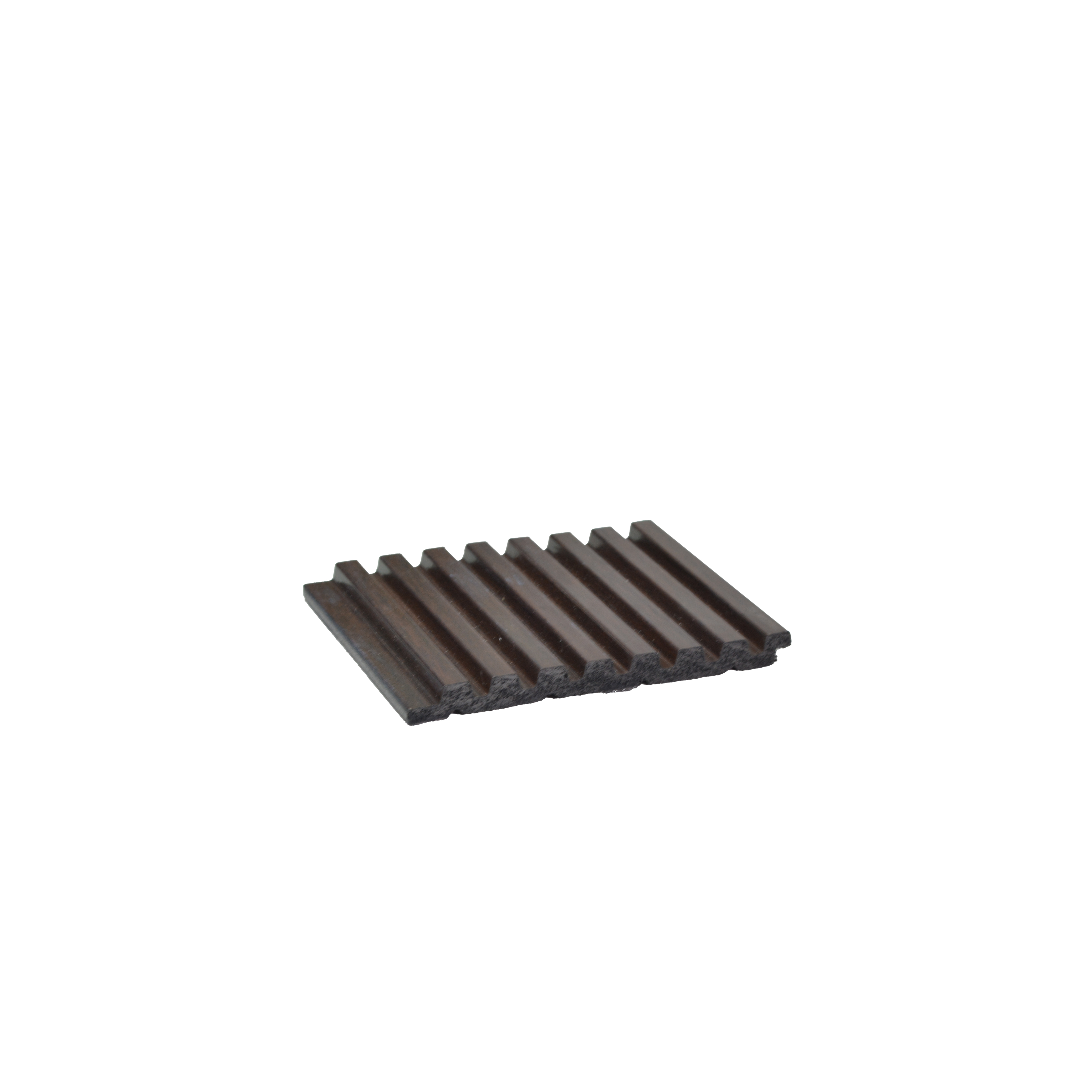 Brown Wooden Louver PN 03423 8 ft x 4.8 inch Charcoal Panel - 11 mm | Suitable for Feature Wall, TV Unit & Living Room | Width is Subjected to 5% Variation