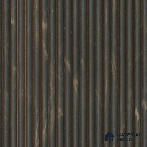 Brown Marble Louver PN 00528 8 ft x 6.2 inch Charcoal Panel - 6 mm | Suitable for Feature Wall, TV Unit & Living Room | Width is Subjected to 5% Variation