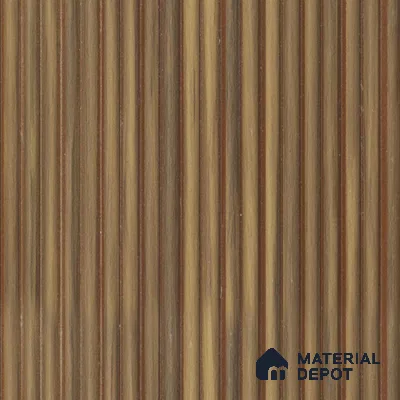 Brown Wooden Louver PN 00530 8 ft x 6.2 inch Charcoal Panel - 6 mm | Suitable for Feature Wall, TV Unit & Living Room | Width is Subjected to 5% Variation