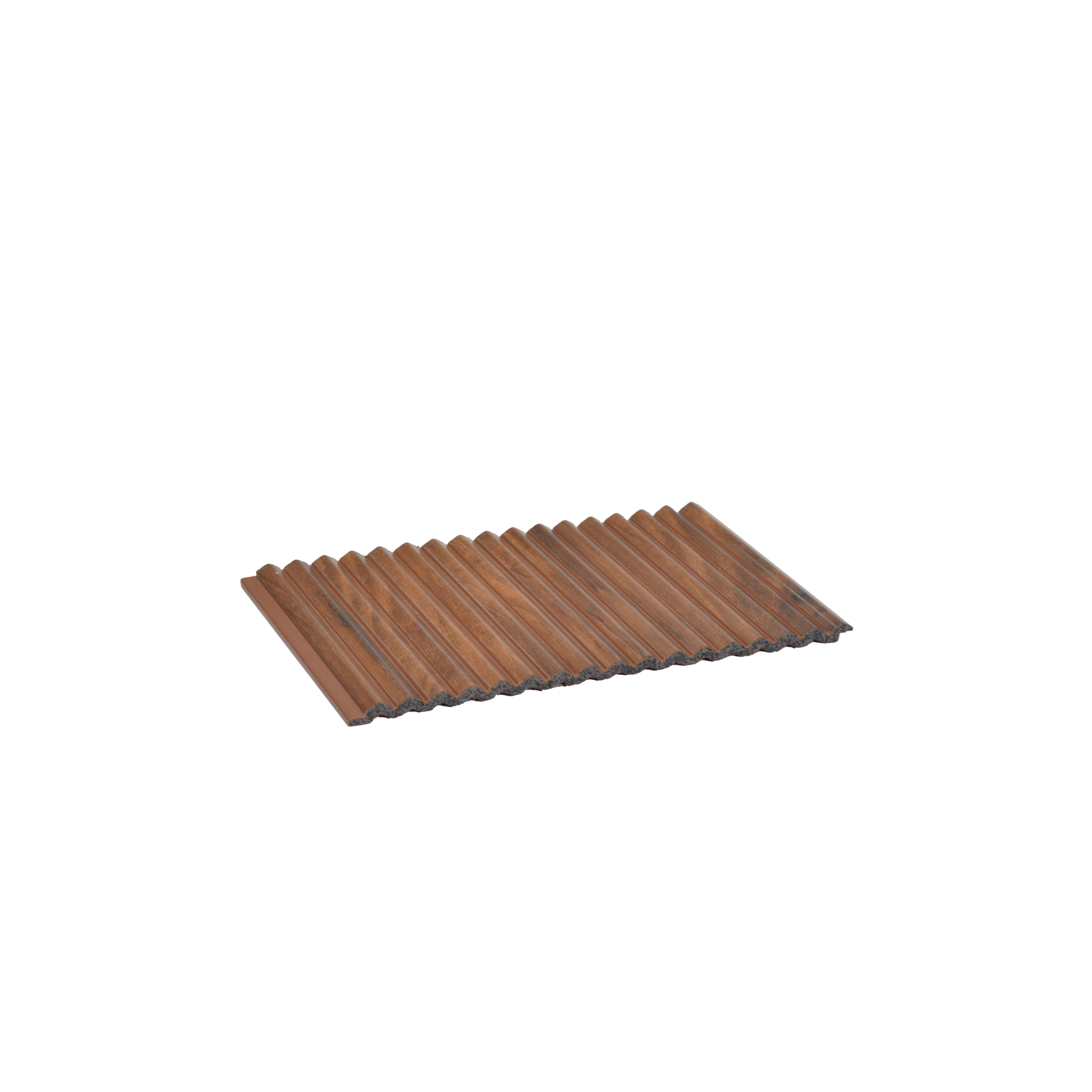 Brown Wooden Louver PN 00536 8 ft x 6.2 inch Charcoal Panel - 6 mm | Suitable for Feature Wall, TV Unit & Living Room | Width is Subjected to 5% Variation