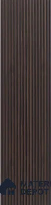 Brown Wooden Louver PN 00537 8 ft x 6.2 inch Charcoal Panel - 6 mm | Suitable for Feature Wall, TV Unit & Living Room | Width is Subjected to 5% Variation