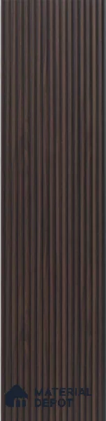 Brown Wooden Louver PN 00537 8 ft x 6.2 inch Charcoal Panel - 6 mm | Suitable for Feature Wall, TV Unit & Living Room | Width is Subjected to 5% Variation