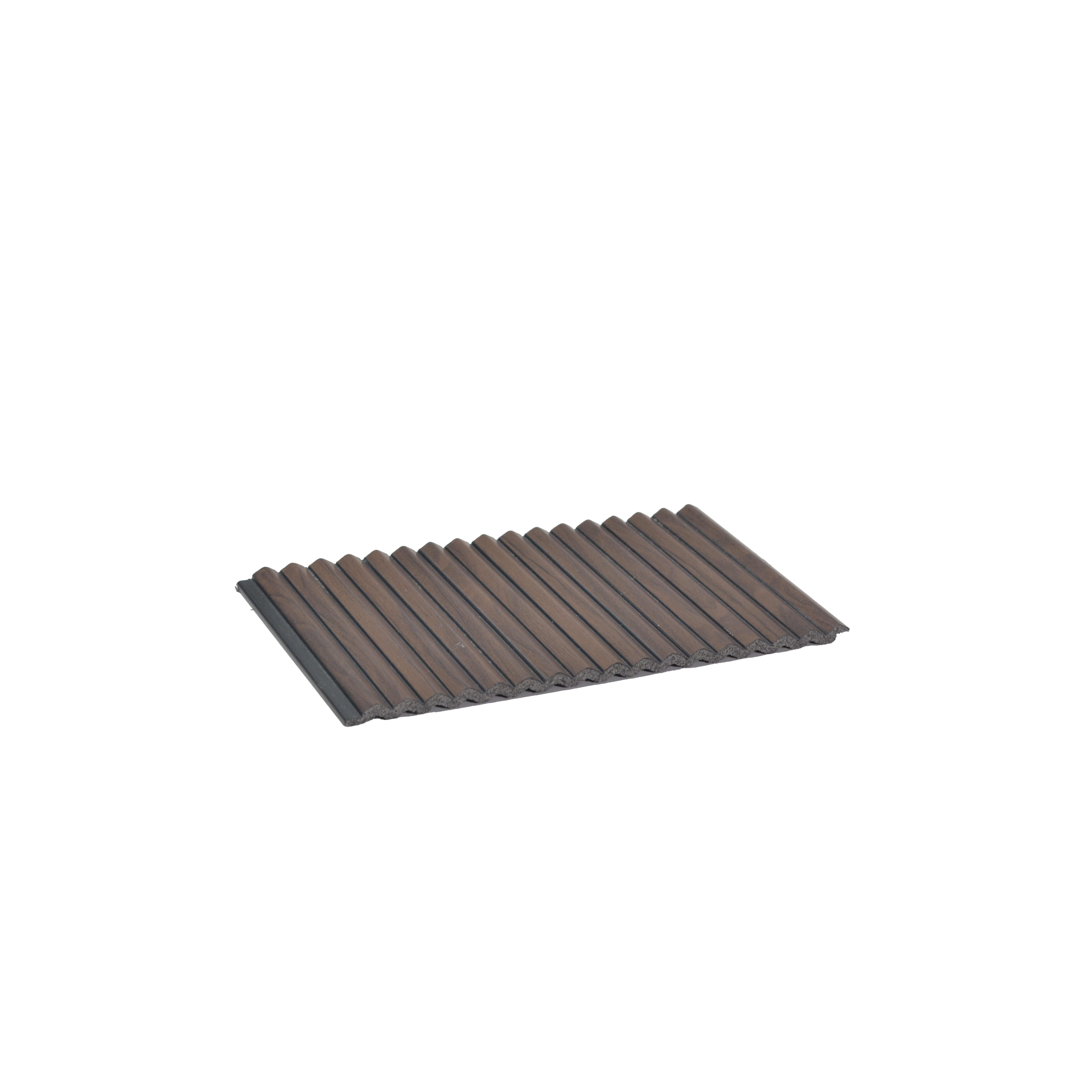 Brown Wooden Louver PN 00537 8 ft x 6.2 inch Charcoal Panel - 6 mm | Suitable for Feature Wall, TV Unit & Living Room | Width is Subjected to 5% Variation