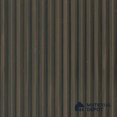 Brown Wooden Louver PN 00537 8 ft x 6.2 inch Charcoal Panel - 6 mm | Suitable for Feature Wall, TV Unit & Living Room | Width is Subjected to 5% Variation