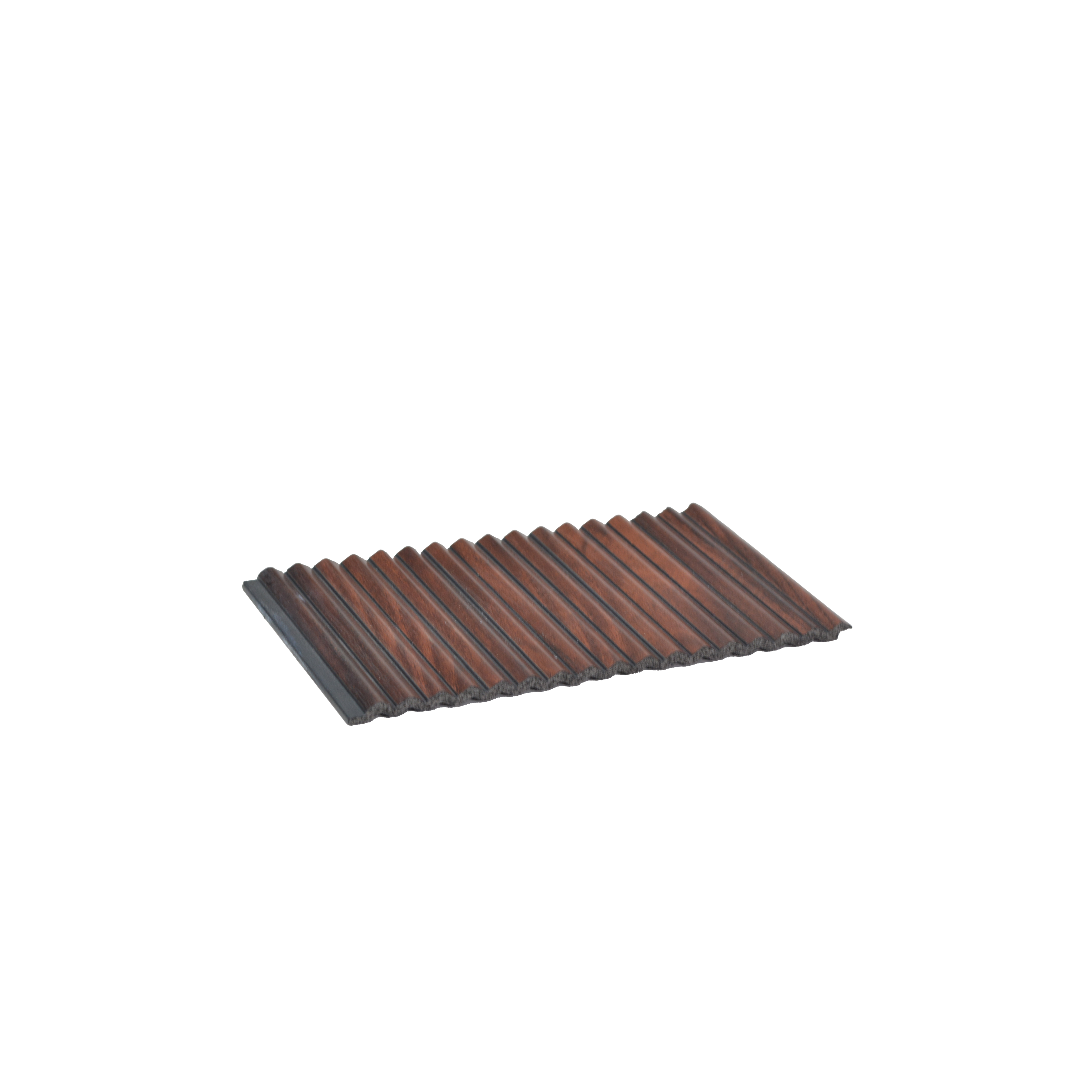Brown Wooden Louver PN 00538 8 ft x 6.2 inch Charcoal Panel - 6 mm | Suitable for Feature Wall, TV Unit & Living Room | Width is Subjected to 5% Variation