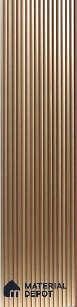 Brown Metallic Louver PN 00540 8 ft x 6.2 inch Charcoal Panel - 6 mm | Suitable for Feature Wall, TV Unit & Living Room | Width is Subjected to 5% Variation