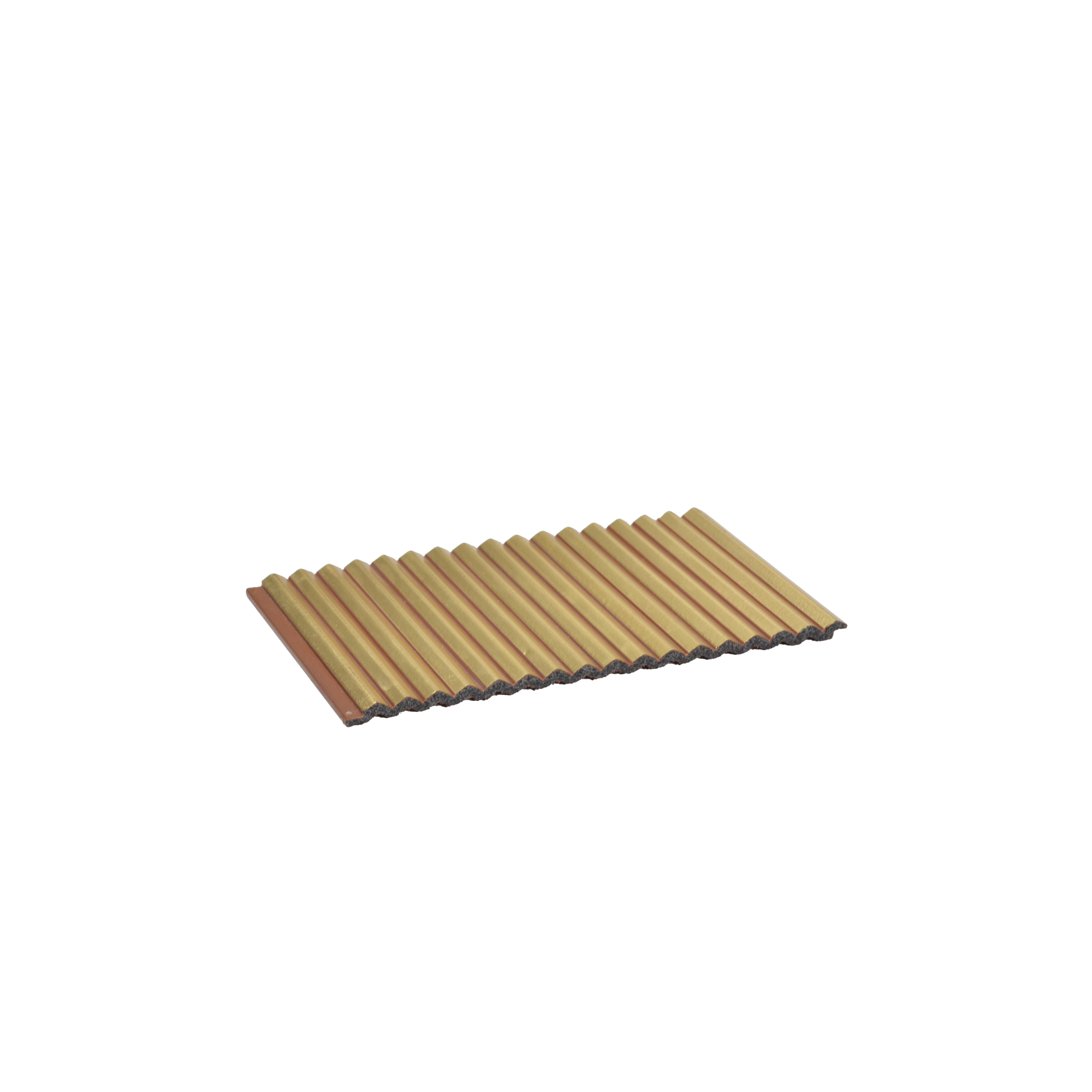 Brown Metallic Louver PN 00540 8 ft x 6.2 inch Charcoal Panel - 6 mm | Suitable for Feature Wall, TV Unit & Living Room | Width is Subjected to 5% Variation
