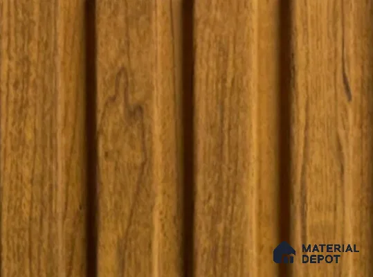 Brown Wooden Look Charcoal Louver/Panel 9.5 ft x 4.9 inch - 11 mm | Ideal for Feature Wall, Living Room, Bedroom, Home, Office | PN 05678