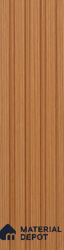 Brown Wooden Louver PN 03400 9.5 ft x 4.8 inch Charcoal Panel - 11 mm | Suitable for Feature Wall, TV Unit & Living Room | Width is Subjected to 5% Variation
