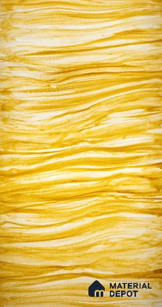 Gold Marble Look Alabaster Sheet/Panel 8 ft x 4 ft - 6 mm | PN 03109 | Suitable for Pooja Room, Feature Wall, Foyer, Ceiling & Reception | Width is Subjected to 5% Variation