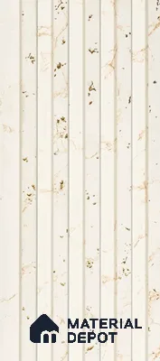 Brown Marble Louver PN 00545 8 ft x 4.6 inch Charcoal Panel - 12 mm | Suitable for Feature Wall, TV Unit & Living Room | Width is Subjected to 5% Variation