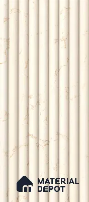 White Marble Louver PN 00555 8 ft x 5 inch Charcoal Panel - 11 mm | Suitable for Feature Wall, TV Unit & Living Room | Width is Subjected to 5% Variation