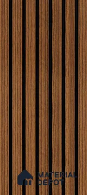 Grey Wooden Louver PN 00588 8 ft x 4.4 inch Charcoal Panel - 8 mm | Suitable for Feature Wall, TV Unit & Living Room | Width is Subjected to 5% Variation