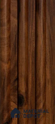 Brown Wooden Louver PN 00613 8 ft x 4.3 inch Charcoal Panel - 15 mm | Suitable for Feature Wall, TV Unit & Living Room | Width is Subjected to 5% Variation