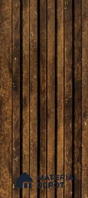 Brown Wooden Louver PN 00899 8 ft x 4.6 inch Charcoal Panel - 12 mm | Suitable for Feature Wall, TV Unit & Living Room | Width is Subjected to 5% Variation