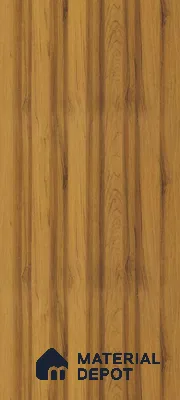 Brown Wooden Louver PN 00900 8 ft x 4.6 inch Charcoal Panel - 12 mm | Suitable for Feature Wall, TV Unit & Living Room | Width is Subjected to 5% Variation