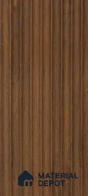 Brown Wooden Louver PN 00907 8 ft x 5 inch Charcoal Panel - 11 mm | Suitable for Feature Wall, TV Unit & Living Room | Width is Subjected to 5% Variation