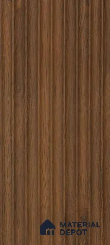 Brown Wooden Louver PN 00907 8 ft x 5 inch Charcoal Panel - 11 mm | Suitable for Feature Wall, TV Unit & Living Room | Width is Subjected to 5% Variation